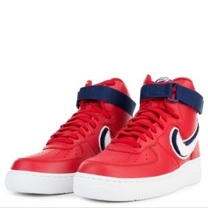 Nike Air Force 1 High '07 Lv8 Mens Sneaker Red White & Blue Void Size 13